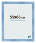 Marco de Fotos 55x65cm Claro Azul Barrido MDF Pisa Delantera Tamano | Yourdecoration.es