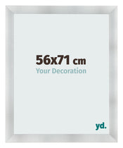 Marco de Fotos 56x71cm Aluminio Cepillado MDF Pisa Delantera Tamano | Yourdecoration.es