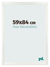 Marco de Fotos 59x84cm Blanco Vintage MDF Pisa Delantera Tamano | Yourdecoration.es