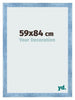 Marco de Fotos 59x84cm Claro Azul Barrido MDF Pisa Delantera Tamano | Yourdecoration.es