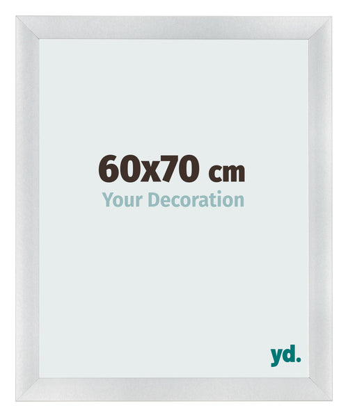 Marco de Fotos 60x70cm Plateado Negro Barrido MDF Pisa Delantera Tamano | Yourdecoration.es