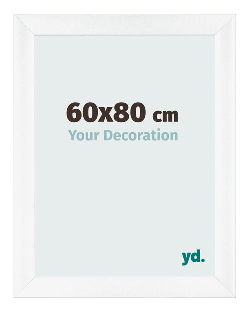 Marco de Fotos 60x80cm Blanco Vintage MDF Pisa Delantera Tamano | Yourdecoration.es