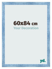 Marco de Fotos 60x84cm Claro Azul Barrido MDF Pisa Delantera Tamano | Yourdecoration.es
