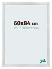 Marco de Fotos 60x84cm Plateado Negro Barrido MDF Pisa Delantera Tamano | Yourdecoration.es