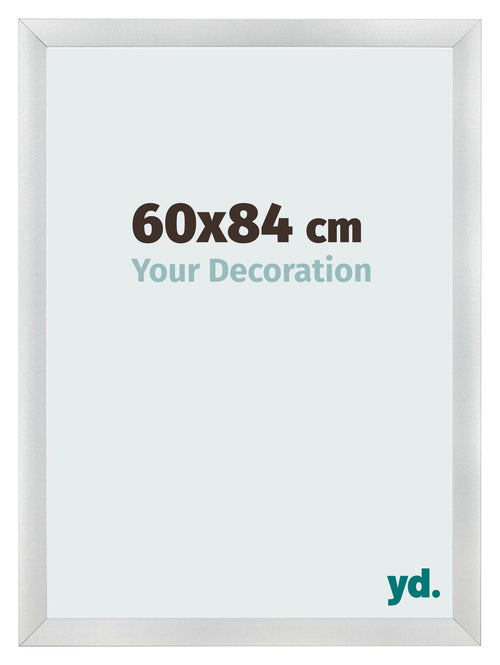 Marco de Fotos 60x84cm Plateado Negro Barrido MDF Pisa Delantera Tamano | Yourdecoration.es