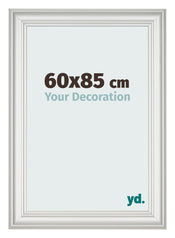 Marco de Fotos 60x85cm Blanco Barrido MDF Lazio Delantera Tamano | Yourdecoration.es