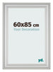 Marco de Fotos 60x85cm Plateado Mate MDF Lazio Delantera Tamano | Yourdecoration.es