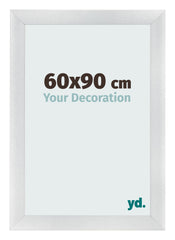 Marco de Fotos 60x90cm Plateado Negro Barrido MDF Pisa Delantera Tamano | Yourdecoration.es