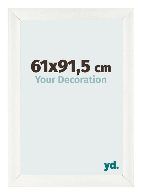Marco de Fotos 61x91 5cm Blanco Vintage MDF Pisa Delantera Tamano | Yourdecoration.es