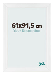 Marco de Fotos 61x91 5cm Blanco Vintage MDF Pisa Delantera Tamano | Yourdecoration.es