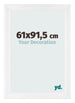 Marco de Fotos 61x91 5cm Blanco Vintage MDF Pisa Delantera Tamano | Yourdecoration.es