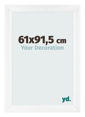 Marco de Fotos 61x91 5cm Blanco Vintage MDF Pisa Delantera Tamano | Yourdecoration.es