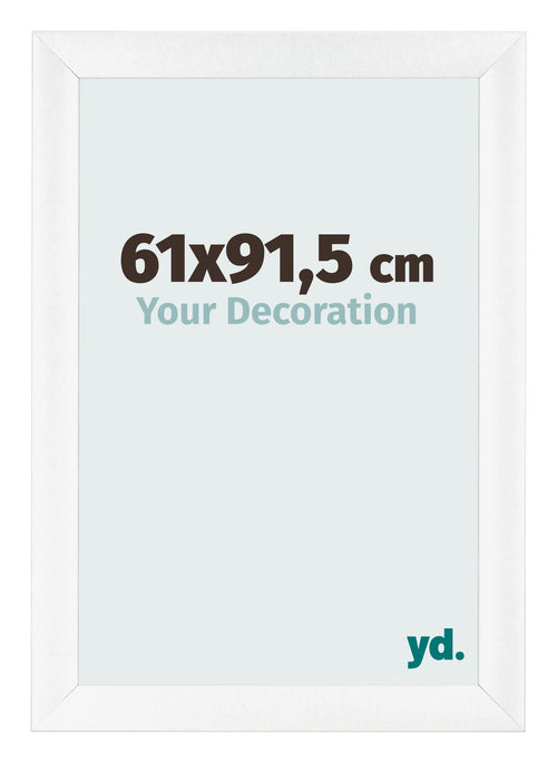 Marco de Fotos 61x91 5cm Blanco Vintage MDF Pisa Delantera Tamano | Yourdecoration.es