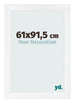 Marco de Fotos 61x91 5cm Blanco Vintage MDF Pisa Delantera Tamano | Yourdecoration.es