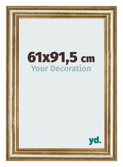 Marco de Fotos 61x91 5cm Dorado Antiguo MDF Lazio Delantera Tamano | Yourdecoration.es