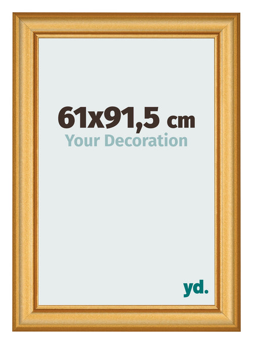 Marco de Fotos 61x91 5cm Dorado Matte MDF Lazio Delantera Tamano | Yourdecoration.es