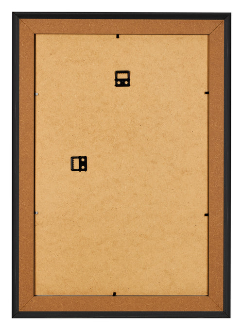 Marco de Fotos 61x91 5cm Negro Grano De Madera MDF Lazio Trasera | Yourdecoration.es