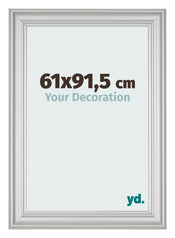 Marco de Fotos 61x91 5cm Plateado Mate MDF Lazio Delantera Tamano | Yourdecoration.es