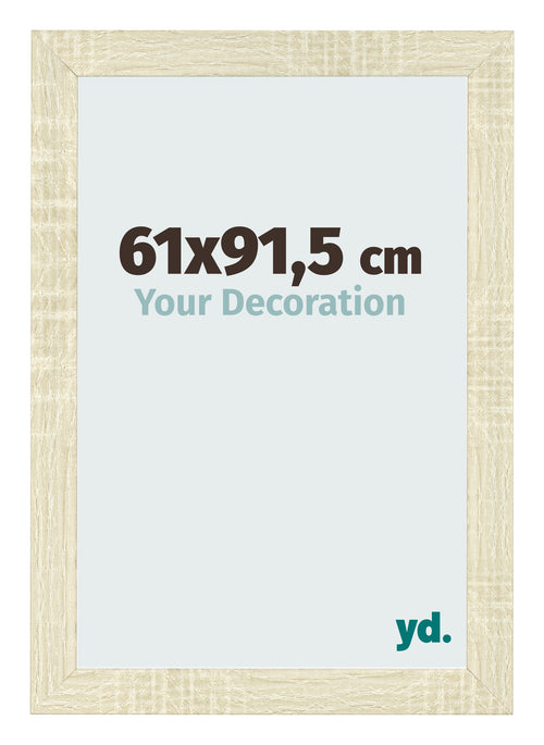 Marco de Fotos 61x91 5cm Roble Sonoma MDF Pisa Delantera Tamano | Yourdecoration.es