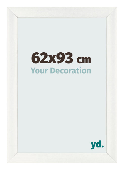 Marco de Fotos 62x93cm Blanco Vintage MDF Pisa Delantera Tamano | Yourdecoration.es