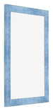 Marco de Fotos 62x93cm Claro Azul Barrido MDF Pisa Delantera Oblicuo | Yourdecoration.es