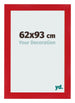 Marco de Fotos 62x93cm Rojo MDF Pisa Delantera Tamano | Yourdecoration.es