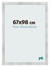 Marco de Fotos 67x98cm Aluminio Cepillado MDF Pisa Delantera Tamano | Yourdecoration.es