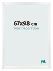 Marco de Fotos 67x98cm Blanco Vintage MDF Pisa Delantera Tamano | Yourdecoration.es