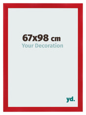 Marco de Fotos 67x98cm Rojo MDF Pisa Delantera Tamano | Yourdecoration.es