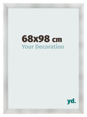 Marco de Fotos 68x98cm Aluminio Cepillado MDF Pisa Delantera Tamano | Yourdecoration.es