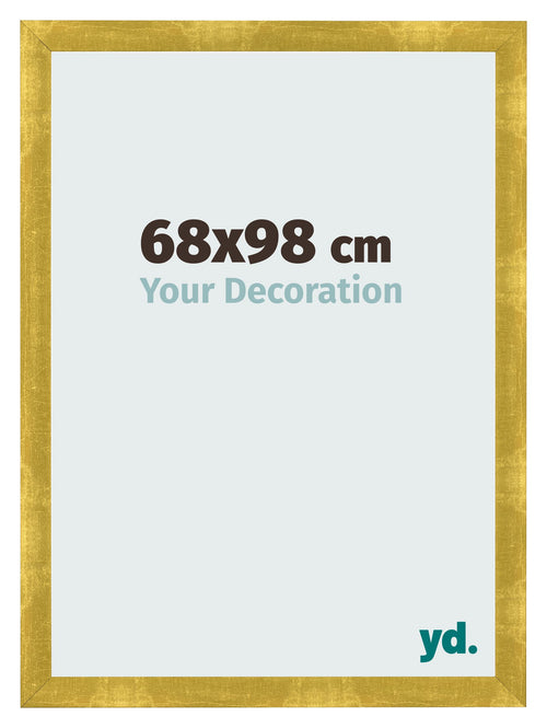 Marco de Fotos 68x98cm Dorado Vintage MDF Pisa Delantera Tamano | Yourdecoration.es