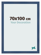 Marco de Fotos 70x100cm Azul Oscuro Barrido MDF Pisa Delantera Tamano | Yourdecoration.es