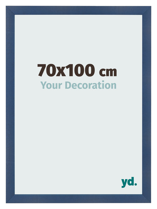 Marco de Fotos 70x100cm Azul Oscuro Barrido MDF Pisa Delantera Tamano | Yourdecoration.es