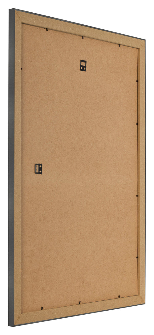 Marco de Fotos 70x100cm Negro Plateado Pulido MDF Pisa Trasera Oblicuo | Yourdecoration.es