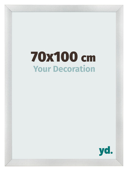 Marco de Fotos 70x100cm Plateado Negro Barrido MDF Pisa Delantera Tamano | Yourdecoration.es