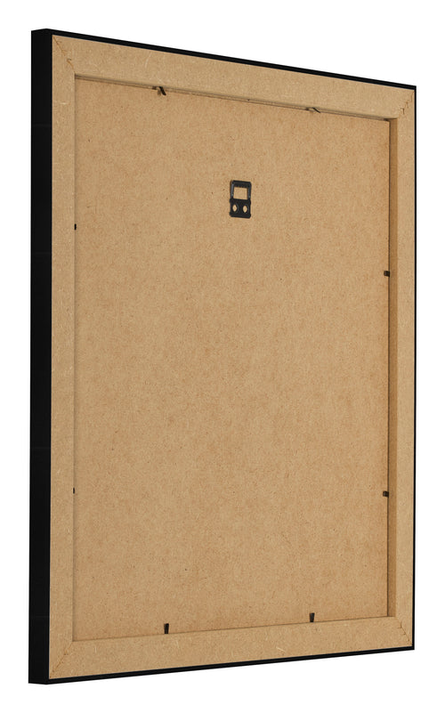 Marco de Fotos 70x70cm Negro Plateado Pulido MDF Pisa Trasera Oblicuo | Yourdecoration.es