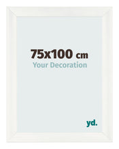 Marco de Fotos 75x100cm Blanco Vintage MDF Pisa Delantera Tamano | Yourdecoration.es