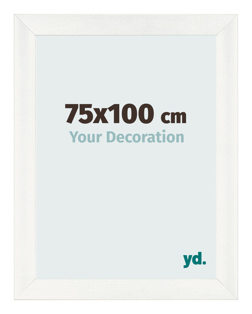 Marco de Fotos 75x100cm Blanco Vintage MDF Pisa Delantera Tamano | Yourdecoration.es
