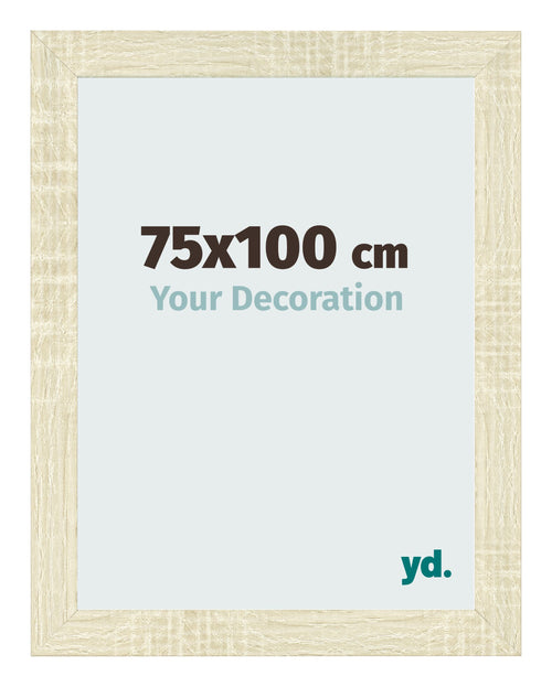 Marco de Fotos 75x100cm Roble Sonoma MDF Pisa Delantera Tamano | Yourdecoration.es