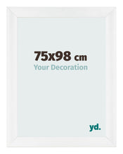 Marco de Fotos 75x98cm Blanco Vintage MDF Pisa Delantera Tamano | Yourdecoration.es
