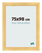 Marco de Fotos 75x98cm Dorado Vintage MDF Pisa Delantera Tamano | Yourdecoration.es