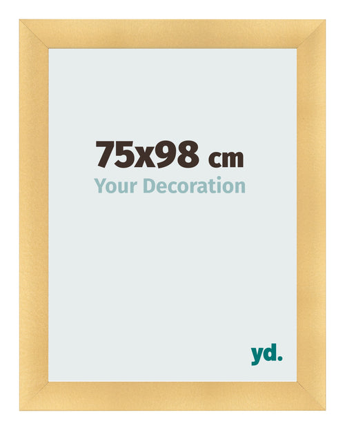 Marco de Fotos 75x98cm Dorado Vintage MDF Pisa Delantera Tamano | Yourdecoration.es