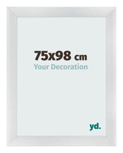 Marco de Fotos 75x98cm Plateado Negro Barrido MDF Pisa Delantera Tamano | Yourdecoration.es