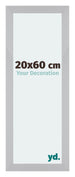 Mura MDF Marco de Fotos 20x60cm Plateado mate Parte delantera Tamano | Yourdecoration.es