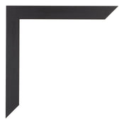 Mura MDF Marco de Fotos 48x68cm Negro grano de madera Detalle Esquina | Yourdecoration.es