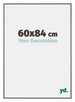 New York Aluminio Marco de Fotos 60x84cm Estructura de mercurio Parte delantera Tamano | Yourdecoration.es