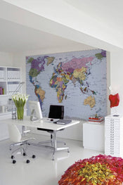 4 050 komar world map Fotomural 270x188cm 4 Partes 80012825 d9cf 4d49 a732 6a13d4aa8d32 | Yourdecoration.es