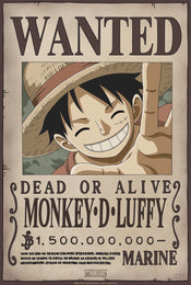 Póster One Piece Wanted Luffy New 2 35x52cm