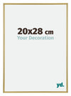 Annecy Plástico Marco de Fotos 20x28cm Oro Delantera Tamano | Yourdecoration.es