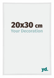 Annecy Plastico Marco de Fotos 20x30cm Blanco muy brillante Parte delantera Tamano | Yourdecoration.es